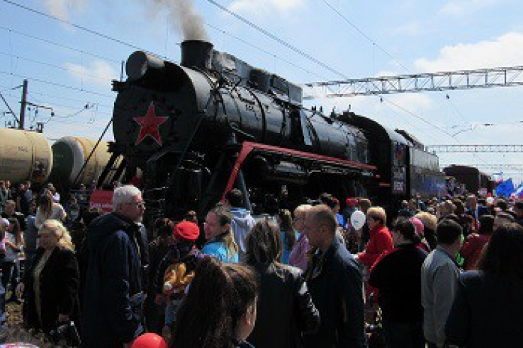 В Симферопольском районе встретили «Поезд Победы»