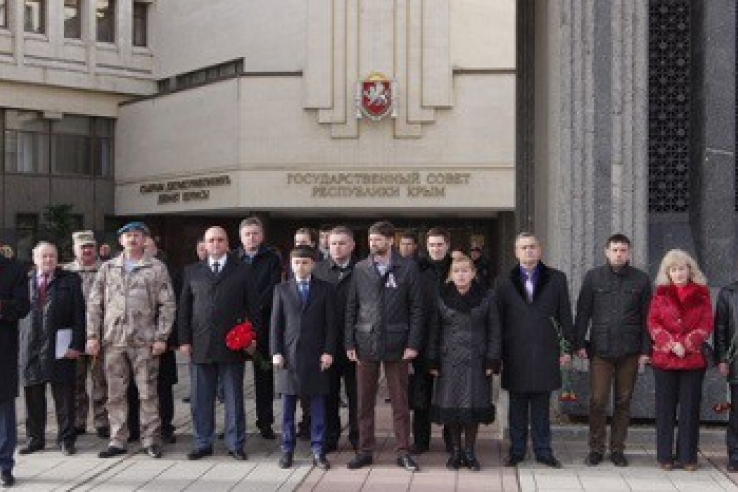 В Симферополе прошел митинг, посвященный памяти крымчан, погибших в ходе событий 26 февраля 2014 года